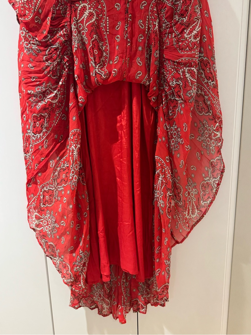 Sundance Red Paisley Dress NWT - Picture 5 of 11